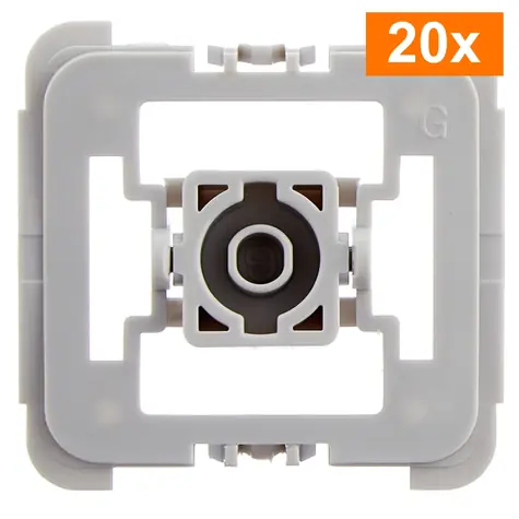 Homematic IP Adaptér Gira 55 (20ks) / pro rámečky a kryty Gira řady System 55/Standard 55/E2/Event/Espirit