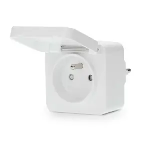 Nedis SmartLife Chytrá Zásuvka / Zigbee 3.0 / IP44 / Měřič výkonu / 3680 W / Android & iOS 