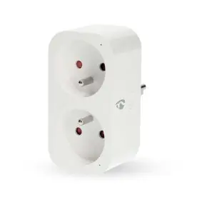 Nedis SmartLife Chytrá Zásuvka bílá / Wi-Fi / IP21 / Měřič výkonu / 3680 W / Android & iOS 