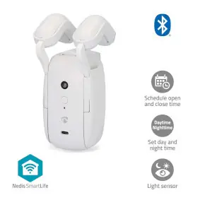 Nedis Záclonový robot bílá / USB / SmartLife / 4000 mAh / Bluetooth