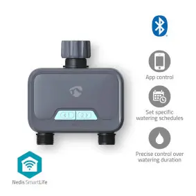 Nedis Řízení Spotřeby vody SmartLife / Bluetooth / Napájení z baterie / IP54 / Android & iOS