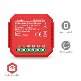 Nedis SmartLife Spínač / Zigbee 3.0 / 2.5 W / Připojení terminálu / Aplikace ke stažení pro: Android & iOS