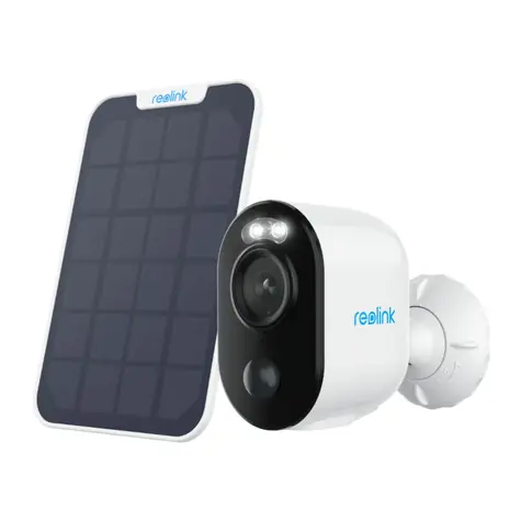 Reolink Argus Series B310 bílá / bezdrátová IP kamera + solární panel / 2304 x 1296 / IP65 / mikrofon & repro / WiFi 