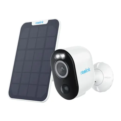 Reolink Argus Series B330 bílá / bezdrátová IP kamera + solární panel / 2880 x 1620 / IP65 / mikrofon & repro / WiFi 