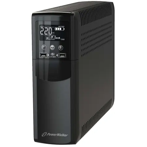 PowerWalker VI 1500 CSW IEC UPS / záložní zdroj / 1500VA / 900W / 8 zásuvek