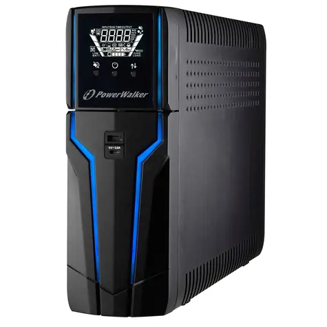 PowerWalker VI 1000 GXB IEC UPS / záložní zdroj / 1000VA / 600W / 8 zásuvek