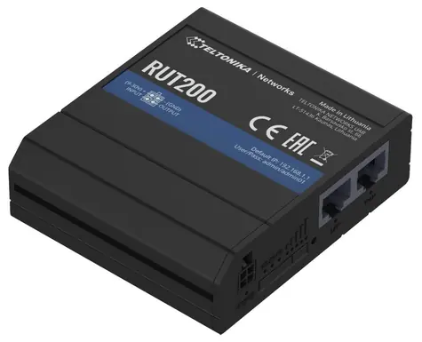 Teltonika RUT200 / Router industriální / 10 100Mbs / 2x LAN / 1× SIM slot