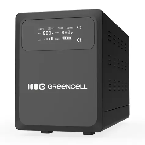 Green Cell 2000VA / 1200W / Záložní zdroj / 2–6 ms / 24V / 2x Schuko