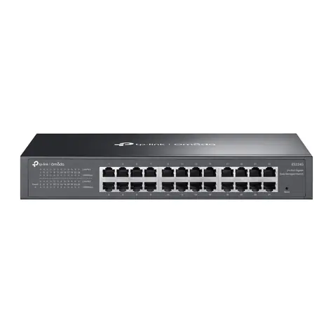 TP-Link Omada ES224G / Switch / 24x GLAN / VLAN / 48 Gbps