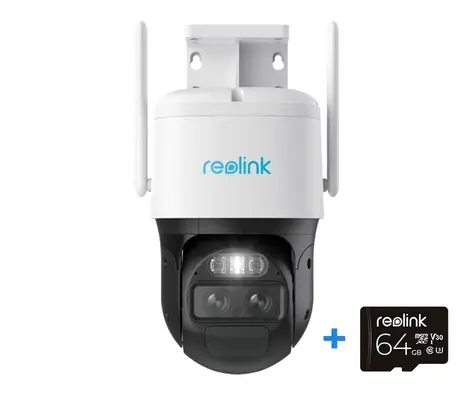 Reolink TrackMix Series G765 bílá / venkovní IP kamera / 2560x1440 / mikrofon & repro / IP65 / PIR / microSD