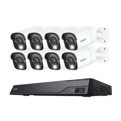 Reolink NVS16-12MB8 - RLK16-1200B8 / kamerový set / 8x Kamera / 4512 x 2512 / IP67 / HDMI & VGA / PoE 