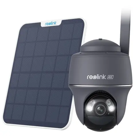 Reolink Go Series G440 šedá / Bezdrátová venkovní IP kamera + Solární panel / 3840 x 2160 / IP64 / IR / 4G LTE