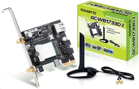 Gigabyte WB1733D-I / Intel 9260 / PCIe x1 karta / BT+Wi-Fi / 802.11ac / včetně antény