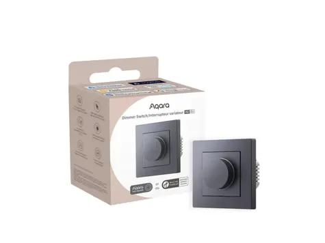 AQARA Dimmer Switch H2 EU (KD-R01D-G) otočný stmívač šedá / Zigbee 
