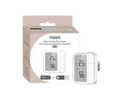 AQARA Floor Heating Thermostat W500 (UT-A01D) termostat pro podlahové topení bílá / Zigbee a Thread 