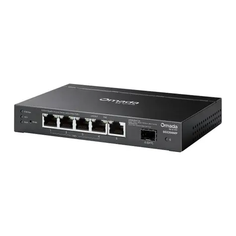 TP-Link Omada SG2206MP / Switch / 5x GbE RJ-45 / 1x SFP / PoE 63W