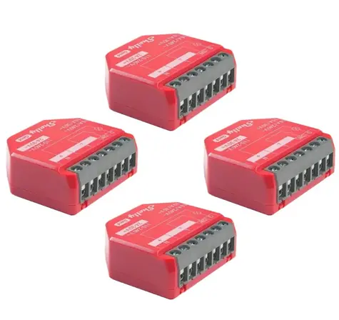 Shelly 1PM Gen4 chytré Wi-Fi relé (1 kanál) 4ks / Wi-Fi / Bluetooth / 16A