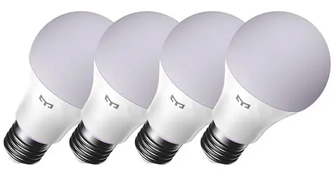 Yeelight W4 E27 barevná 4ks / smart žárovka / 9 W / 2700-6500 K / Wi-Fi
