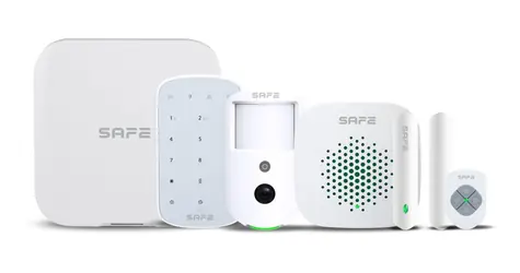 SAFE Starter Kit Cam Plus bílá / Bezdrátová sada zabezpečení s foto verifikací / LAN / Wi-Fi / 2xSIM / 150 kanálů