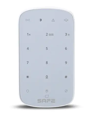 SAFE Keypad Plus bílá / Bezdrátová dotyková podsvětlená klávesnice