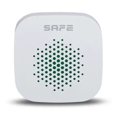 SAFE Indoor Siren bílá / Bezdrátová interiérová siréna pro poplachové systémy