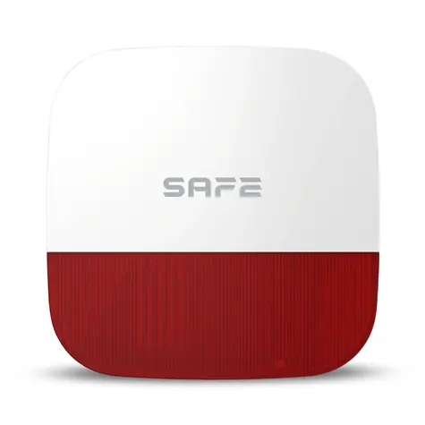SAFE Outdoor Siren bílá / Bezdrátová venkovní siréna 