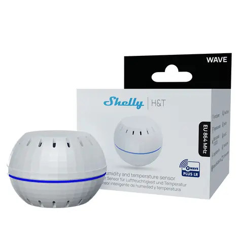 Shelly Wave H&T LR senzor teploty a vlhkosti Bílá
