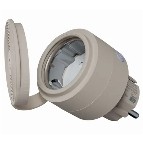 Shelly Wave Outdoor Plug S LR béžová / chytrá venkovní zásuvka s měřením spotřeby / Z-Wave