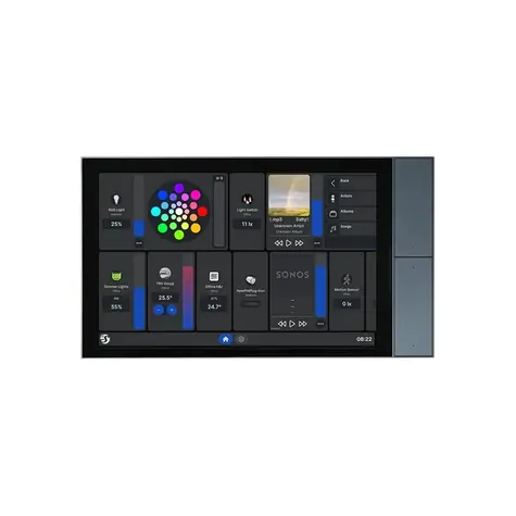 Shelly Wall Display XL šedá / dotykový nástěnný panel s relé 5A / WiFi / Bluetooth