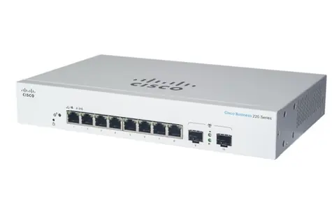 Cisco CBS220-8FP-E-2G-EU / 8x RJ-45 / 2x Gigabit Combo SFP