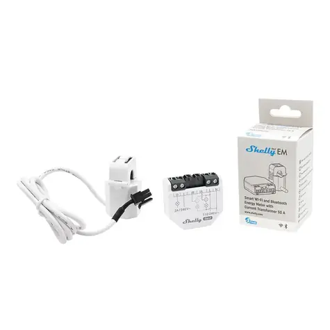 Shelly EM Gen3 + 50A svorka / Elektroměr / WiFi / Bluetooth