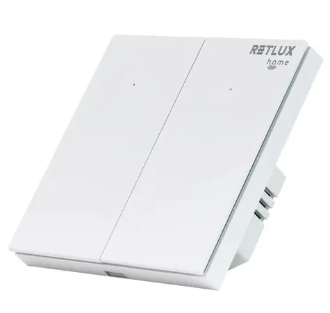 RETLUX RSH 302 Smart vypínač pod omýtku 2 tlačítka bílá / ZigBee 2.4GHz / 3–600 W