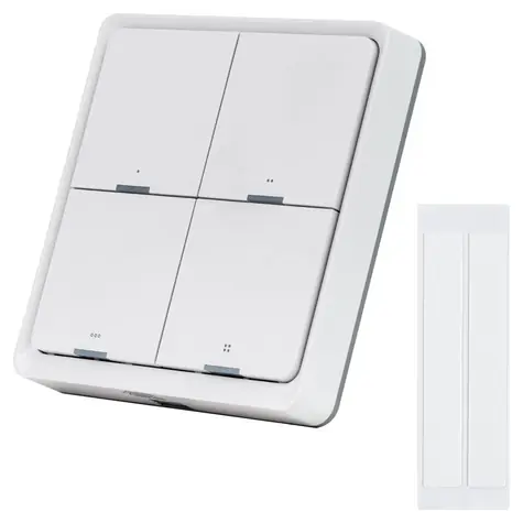 RETLUX RSH 305 Chytrý bezdrátový nástěnný vypínač 4 tlačítka bílá / ZigBee 3.0