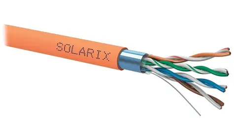 Solarix SXKD-5E-FTP-PE / Patch kabel / CAT5e FTP PE / venkovní / 500 m černá