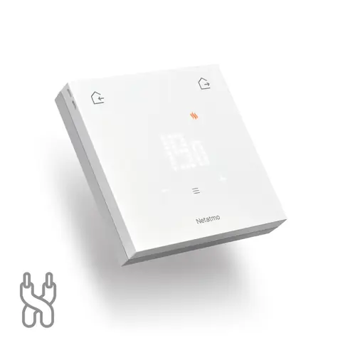 Netatmo Wired Original drátový termostat bílá / Wi-Fi / aplikace / 3x AA