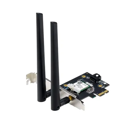 Rozbaleno - ASUS PCE-BE6500 / Wi-Fi 7 / Bluetooth 5.4 / 2.4 GHz + 5.0 GHz + 6.0 GHz / rozbaleno