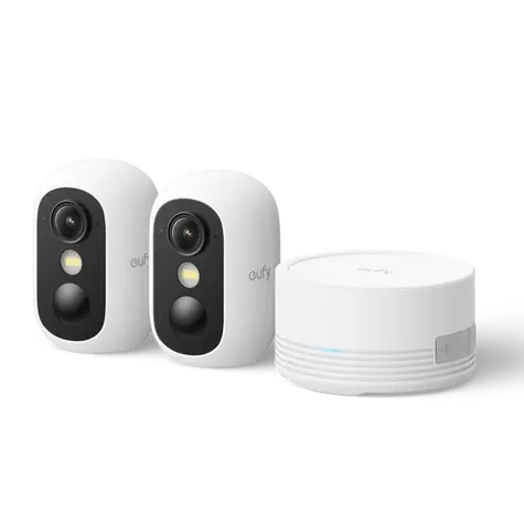 Anker eufy C35 bílá / HomeBase Mini + 2x IP kamera / 1080p / 130° / noční vidění / microSD / Wi-Fi