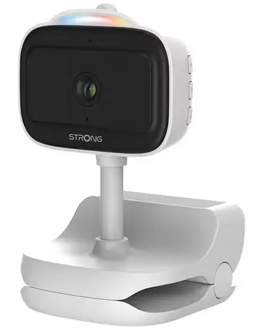STRONG DOVY bílá / Dětská IP kamera / Li-ion aku / 3 MPx / Wi-Fi 2.4GHz / SD karta / noční vidění / obousměrný zvuk