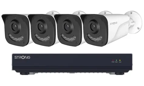 STRONG BUL05DL0-P PoE KIT / 1x NVR NVR1120-8P/ 4x IP kamera BUL05DL0-P/ HDMI / VGA / USB / LAN / PoE