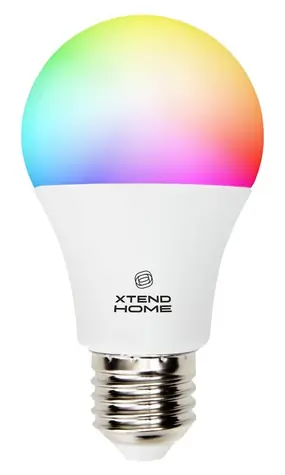 Xtend Home smart / Chytrá LED žárovka / E27 / RGB+W / 11W / 1050lm / barevná / stmívatelná / WiF