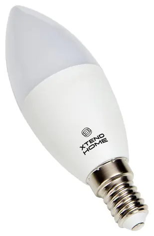 Xtend Home smart / Chytrá LED žárovka / E14 / RGB+W / 4.8W / 450lm / barevná / stmívatelná / WiF