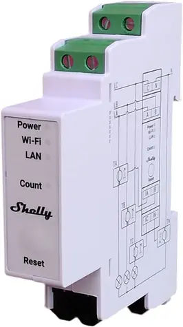 Rozbaleno - Shelly PRO 3EM-3CT63/ Elektroměr / 1xRJ45 / paměť 16MB / WiFi / Bluetooth. / rozbaleno