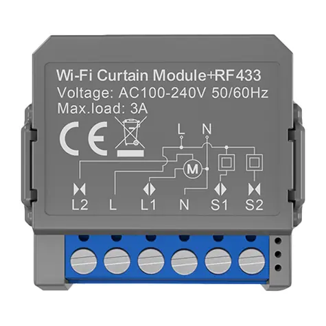 Avatto CMS16-RF-1 Chytrý modul ovládání pohonu záclon/závěsů WIFI+RF