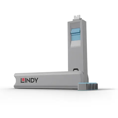 Lindy 40465 Krytka portů USB-C modrá / 4 ks