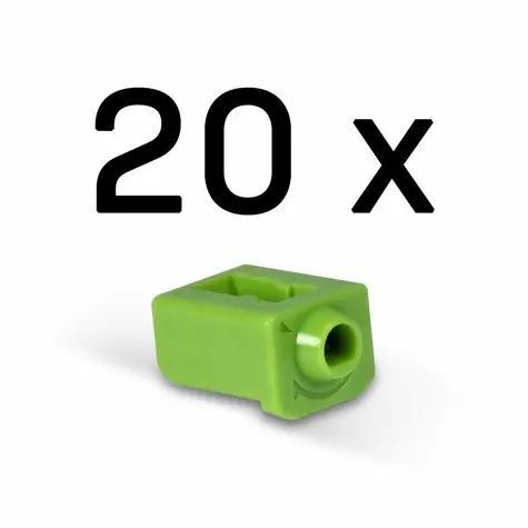 Lindy 47913 Blokátor portů SFP bez klíče zelená / 20 ks