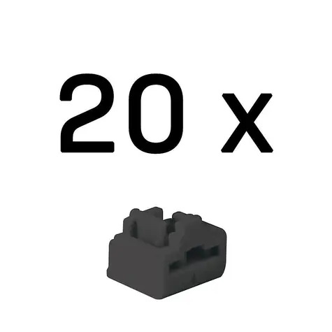 Lindy 47892 Blokátor portů RJ-45 bez klíče černá / 20 ks