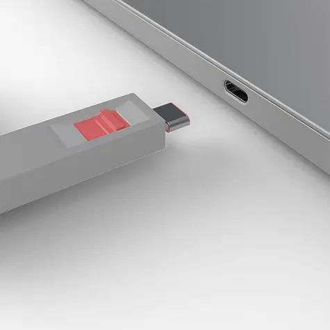 Lindy 40425 Blokátor portů USB-C s klíčem růžová / 4 ks