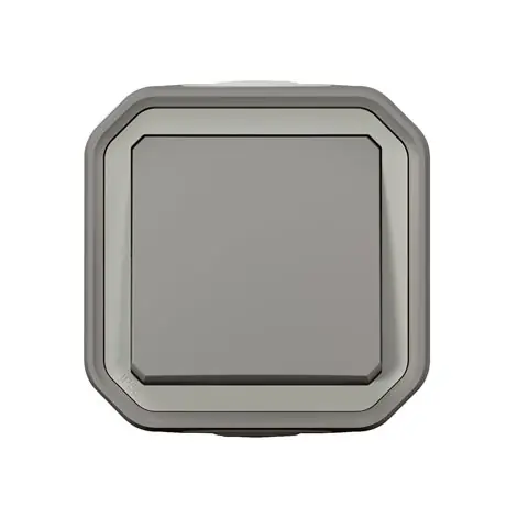 Legrand 069720L PLXN55 tlačítkový spínač / šedá
