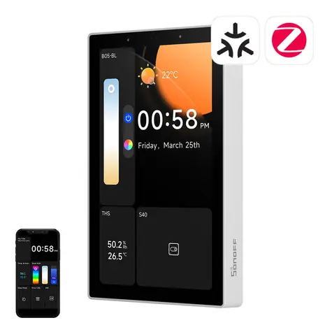 SONOFF NSPanel Pro 120 US verze bílá / chytrý multifunkční LCD ovládací panel / WiFi / Bluetooth / ZigBee 