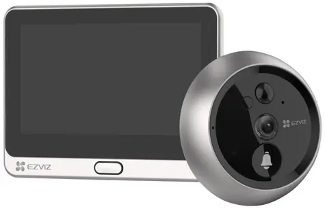 EZVIZ DP2C Chytré dvěřní kukátko stříbrná / Wi-Fi / 1080p / kukátko / zvonek / IR 5m / PIR / LCD 4.3